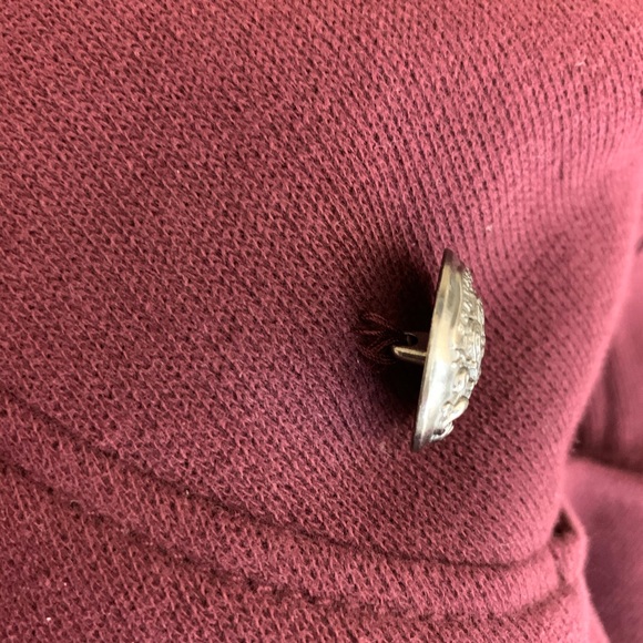 Free People Burgundy Femme and Flare Knit Jacket - Picture 8 of 8